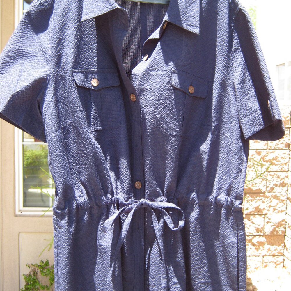 Travel Dress - Navy Blue - Size 16W Never Worn.  Wrinkle Resistant